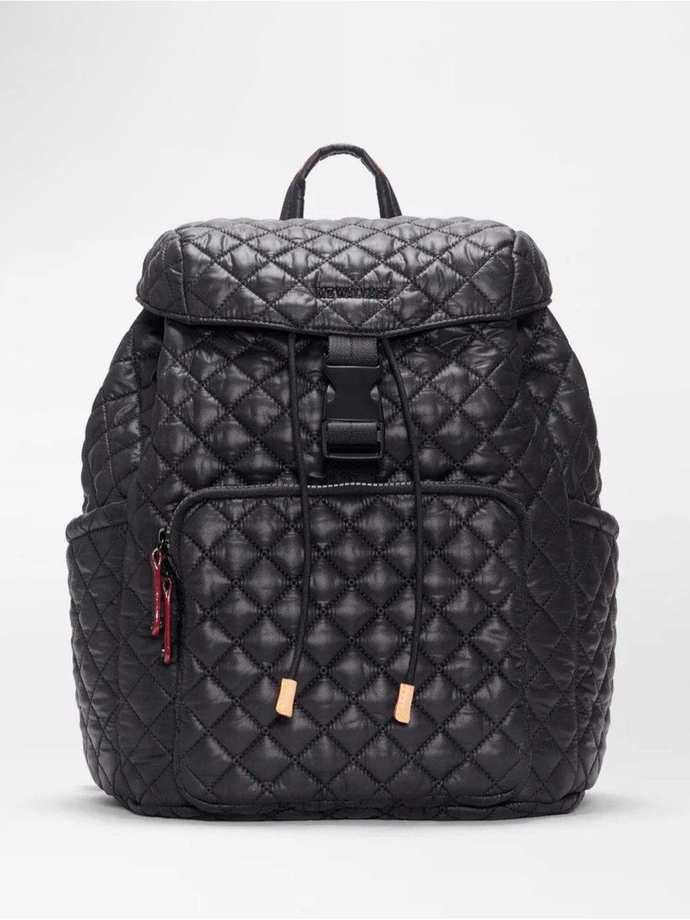 MZ Wallace Diaper Quilted Black Backpack